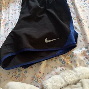 Nike Black and Blue Sports Shorts